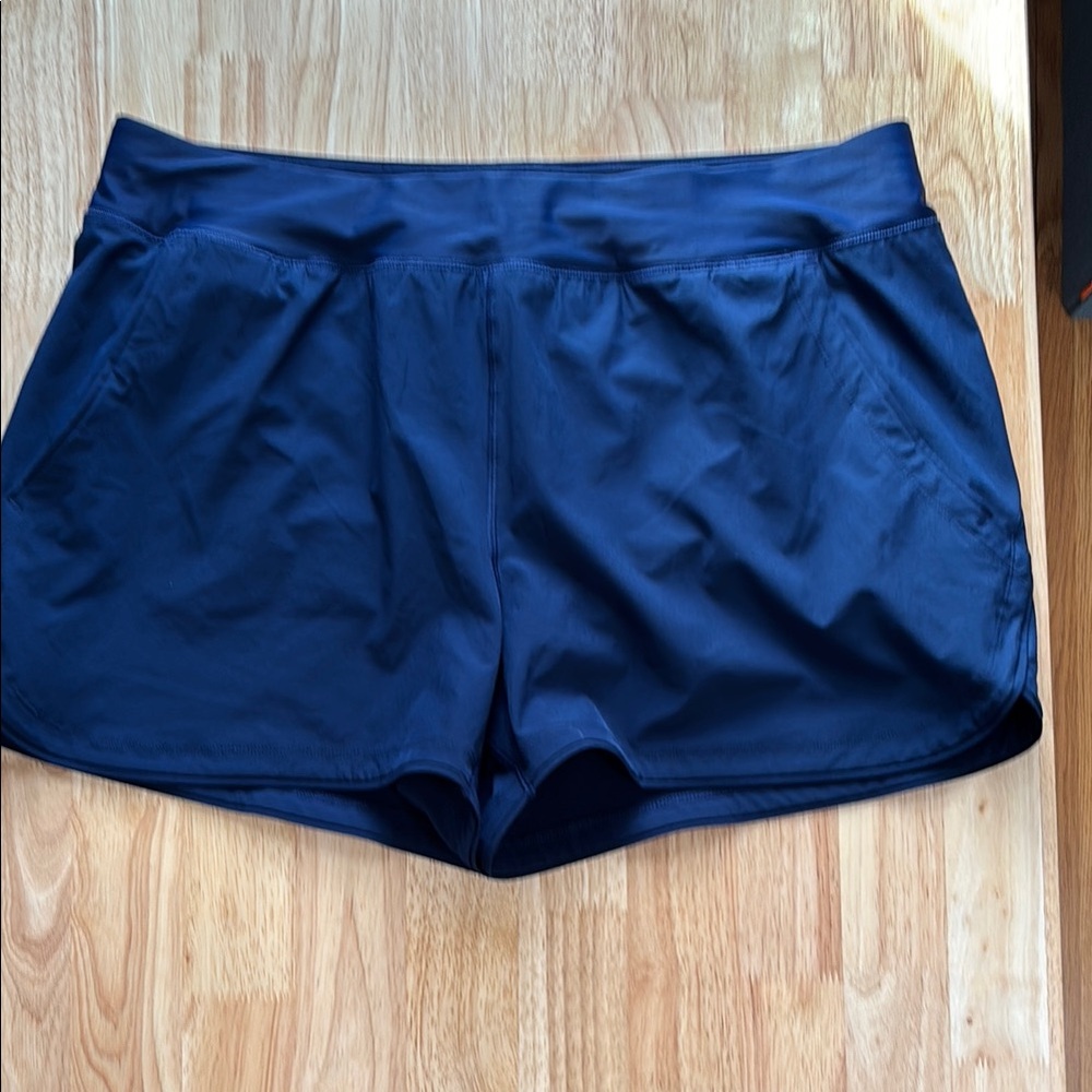 Lands’ End swim bottoms - Navy 3” Board Shorts